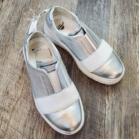 Dr Martens Lylah 5 Slip On Sneakers Metallic Leather Women - Picture 5 of 14